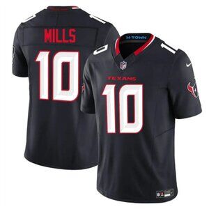 Mens or Youths Kids Select Davis Mills Navy Vapor Stitched Jersey
